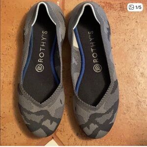 Rothy’s retired gray camo ballet flats